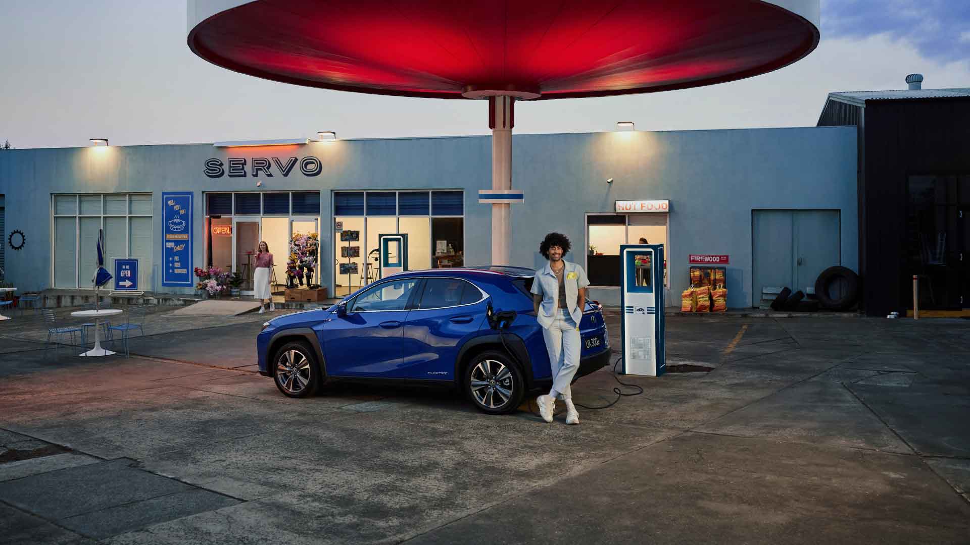 UX 300e sits charging