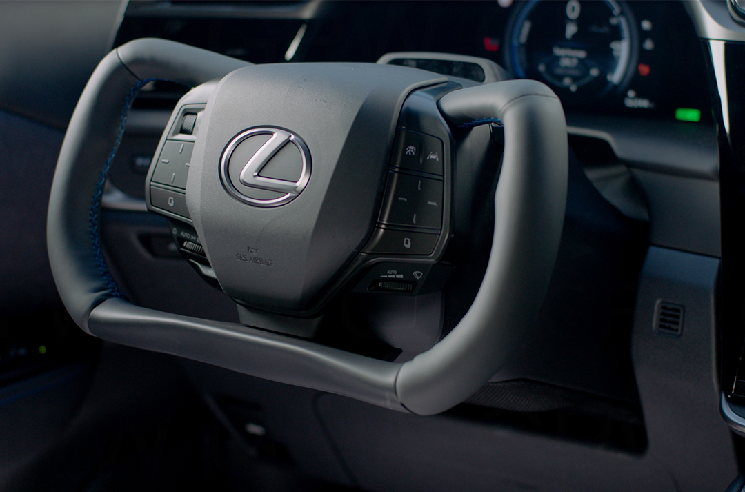 Lexus RZ bespoke steering wheel