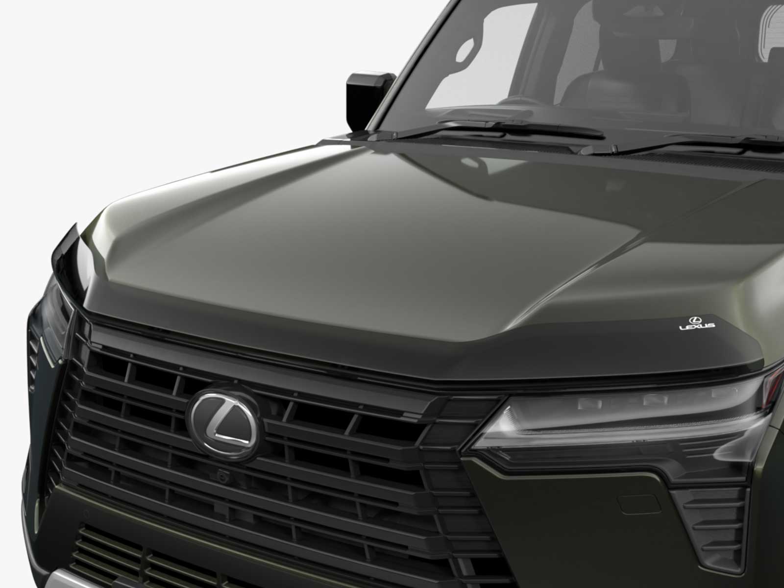 Black Lexus GX, showcasing optional Bonnet Protector accessory