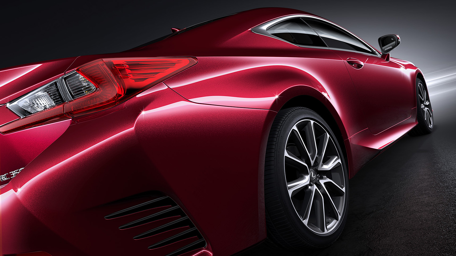 Lexus RC 350 Sports Luxury model shown in Infrared